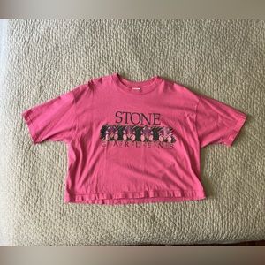 Vintage Cropped Tshirt Small Stone Gardens